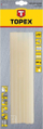 Shkop ngjitës për pistoletë Topex, 11x250mm, set me 12 copë, transparent