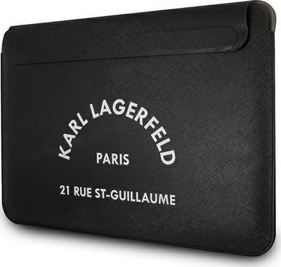 Futrollë laptopi Karl Lagerfeld KLCS16RSGSFBK, 16", Saffiano, e zezë