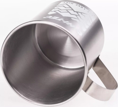 Termos udhëtimi FUGGI Mug, 400ml, çelik inox, gri