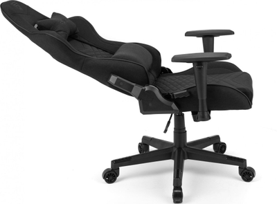 Karrige gaming SENSE7 Leatherette, mbështetëse krahësh të rregullueshme, ndriçim RGB, e zezë