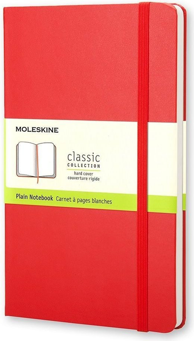Fletore Moleskine Classic Pocket, pa vija, kapak i fortë, e kuqe