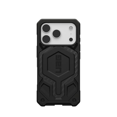 Mbrojtëse telefoni UAG Monarch Pro për iPhone 17 Pro, MagSafe, carbon fiber, e zezë