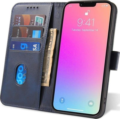 Këllëf magnetik tip libër për Xiaomi Mi 11i Poco F3, me qendrim, blu e errët