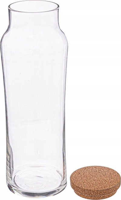 Karafë uji Secret de Gourmet Slim, xham, 1L, me tapë korku