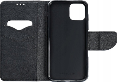 Futera magnetike për iPhone 15 Plus Smart Magnet Book, me mbajtëse, portofol, e zezë