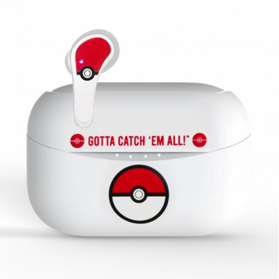 Kufje pa tela OTL Pokemon Pokeball, TWS, Bluetooth 5.0, të bardha