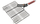 Shportë grilli Mustang Non-stick Grill Grates, metal, dorezë druri, e zezë