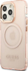 Mbrojtëse telefoni Guess GUHMP13XHTCMP për iPhone 13 Pro Max 6.7", hard case, MagSafe, rozë transparente