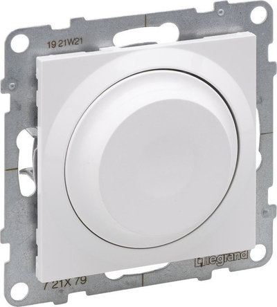 Dimer rrotullues Legrand SUNO 721179, 5 75W LED, 240V, i bardhë