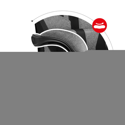 Karrige gaming Huzaro Combat 5.0, mekanizëm SeatRest, me mbështetëse këmbësh, gri