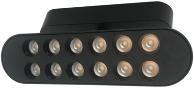 Spot tavani AZZARDO Neo Series 140 AZ5122, 12W, sistem në shinë, i zi