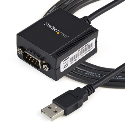 Kabllo StarTech, USB në Serial RS232, 1-port, e zezë
