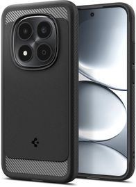 Mbrojtëse telefoni Spigen Rugged Armor për Xiaomi Redmi Note 15 Pro 5G, TPU, rezistente ndaj goditjeve, e zezë
