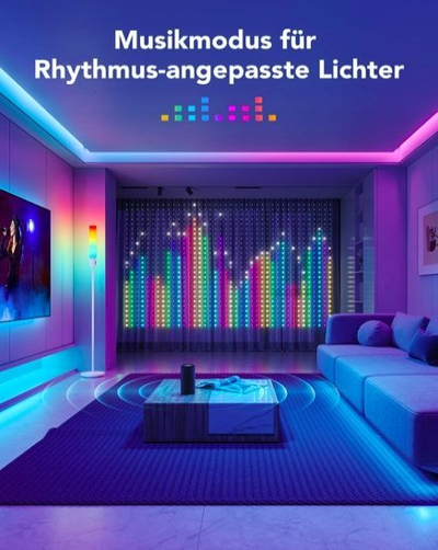 Perde drite LED Govee H70B1, RGBIC, Wi Fi dhe Bluetooth, IP65