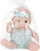 Kukull bebe Mega Creative Baby Mibebe, 20cm, plastikë edhe tekstil, ngjyra mikse