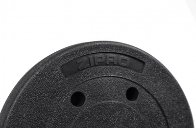 Peshë fitnesi Zipro, 2.5 kg/31 mm, e zezë