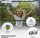 Trampolinë kopshti Zipro Jump Pro, rrjetë e brendshme, 12FT 374cm, jeshile e zezë
