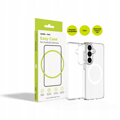 Kapak telefoni Mobile Origin Easy Case, me MagSafe, për Samsung Galaxy S26, transparent