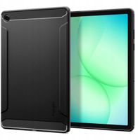 Mbrojtëse tableti Spigen Rugged Armor, për Samsung Galaxy Tab A11+ 2025, TPU fleksibël, e zezë matte