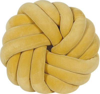 Jastëk dekor AKOLA Velvet, 30 x 30 cm, kadife, ngjyrë mustard