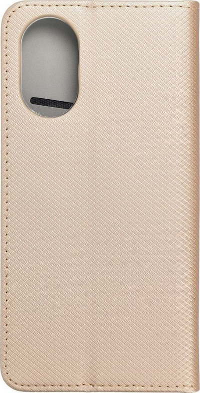 Këllëf libri Smart Case për Oppo A18 A38, me magnet, ngjyrë gold