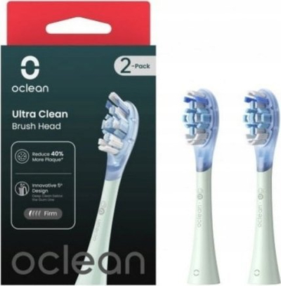 Koka rezervë furçe dhëmbësh Oclean Ultra Clean UC01, set 2 copë, e gjelbër