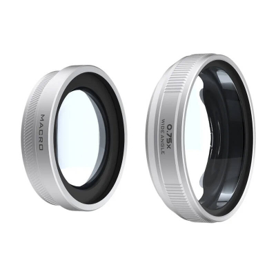Lentë wide angle dhe macro Freewell për Fujifilm X100VI/X100V, 0.75x, metalike, argjendtë