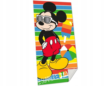 Peshqir plazhi Disney Mickey Mouse, pambuk, për kalamoj, shumëngjyrësh