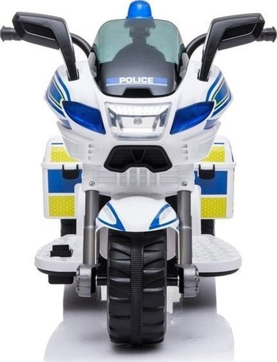 Motoçikletë elektrike për fëmijë Lean Toys Police, 6V, me telekomandë, blu