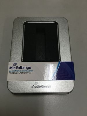 Kuti alumini MediaRange BOX901 për USB, argjendti