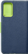Kllëf telefoni Fancy Book Case për Samsung Galaxy A72, me portofol, me magnet, blu navy me lime