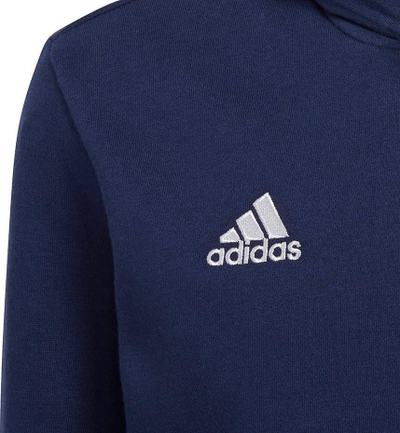 Bluzë me kapuç adidas Entrada 22 Hoody Jr, për kalamaj, xhep kangur, blu navy