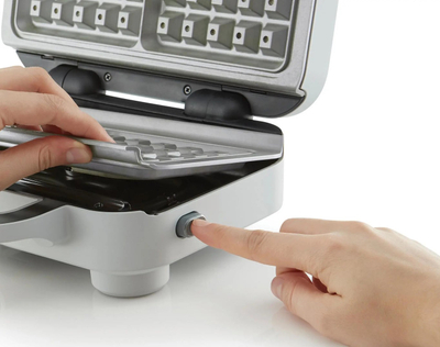 Aparat për waffle Breville DuraCeramic VST072X, 850W, inox, gri