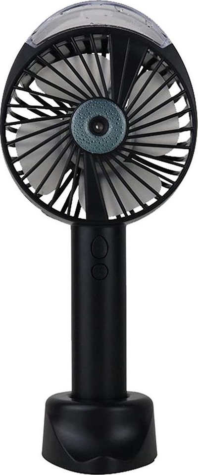 Ventilator portativ RealPower Mobile Fan Spray, 1200 mAh, depozitë uji 55 ml, i bardhë