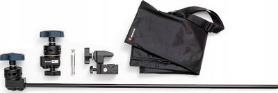 Set mbajtës për scrim Avenger D800Kit, grip head, adapter 16mm, i zi