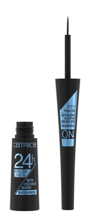 Penel për sy Catrice 24h Brush Liner Waterproof, 010 Ultra Black Waterproof, 3 ml