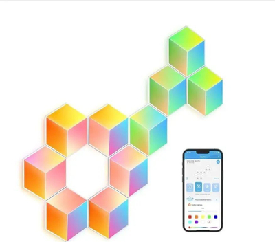 Интелигентни LED панели Govee Glide Hexa Pro, 10 парчиња, RGBIC, повеќебојни