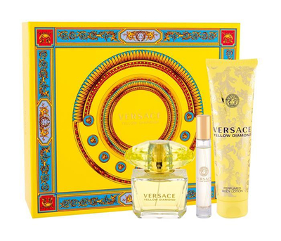 Set Versace Yellow Diamond, eau de toilette 90 ml + xhel dushi 150 ml + eau de toilette 10 ml