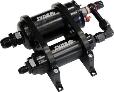 Pompë karburanti TurboWorks 044 300LHP E85, komplet me kllapë dhe filter, argjend
