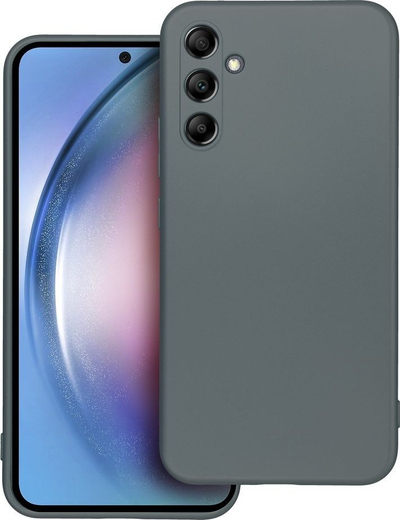 Këllëf metalik për telefon Samsung Galaxy A34 5G, TPU, gri
