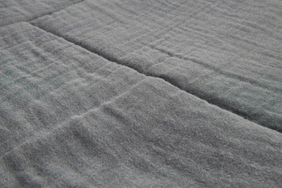 Комплет јорган и перница за бебе Sensillo Памук Муслин Clearing Graphite, муслин од памук, за кревет и количка, сива