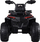 Quad elektrik për kalamaj 4x4, me bateri, me amortizatorë, i zi me të kuqe
