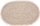 Tapet oval H&amp;S Decoration, jute, 80x50 cm, ngjyrë natyrale