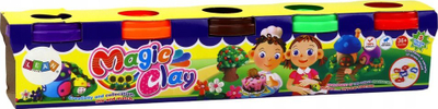 Plastelinë LeanToys, set me 5 ngjyra