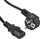 Kabllo rryme PremiumCord Power Cable 230V, 0.5m, 10A, e zezë