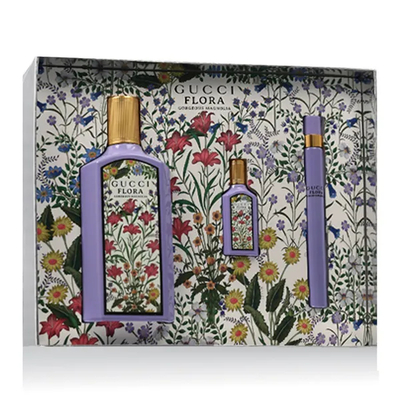 Set dhuratë për femra Gucci Flora Gorgeous Magnolia, EDP 100 ml + EDP 10 ml + EDP 5 ml
