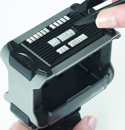 Stampilë datuese Trodat 5435 Professional, prej çeliku inox, SB, e zezë