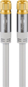 Кабел за антена Wentronic Goobay 70653, F во F, 10 m, 135 dB, бел