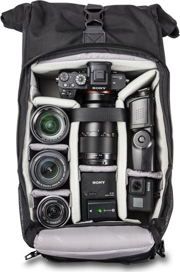 Çantë shpine fotografike Vanguard VEO Select 43RB, 12L, roll top, e zezë
