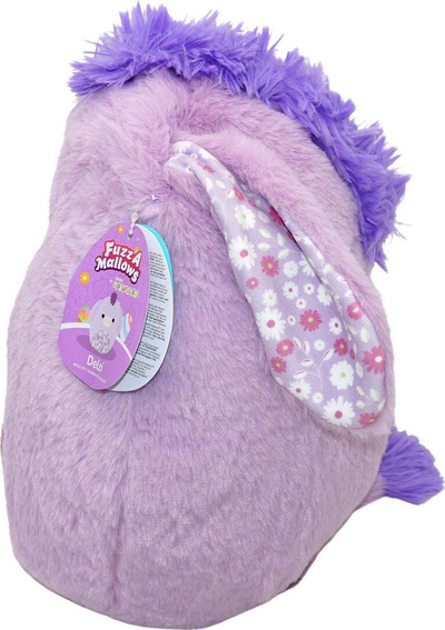 Lodër pelushi Squishmallows Delzi Donkey, 30cm, gri